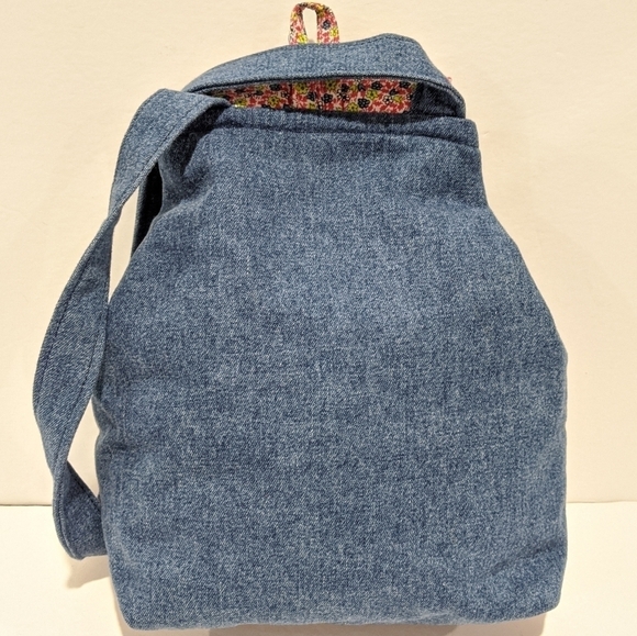 2/$20 denim floral shoulder bag - Picture 7 of 9